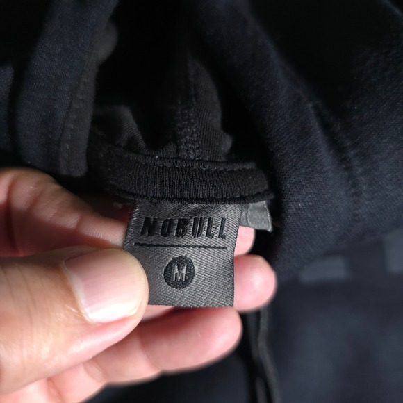 NOBULL Performance Hoodie Womens M Black Pullover Athletic Training Gym Wear Pro - Picture 7 of 10